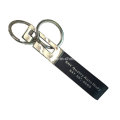Custom Promotional Company Logo Leather Keychain
